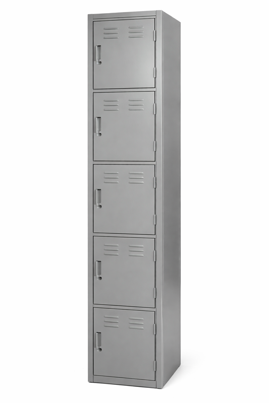 CASILLERO "LOCKER" DE 5 PUERTAS CALIBRE 24 36*37*180