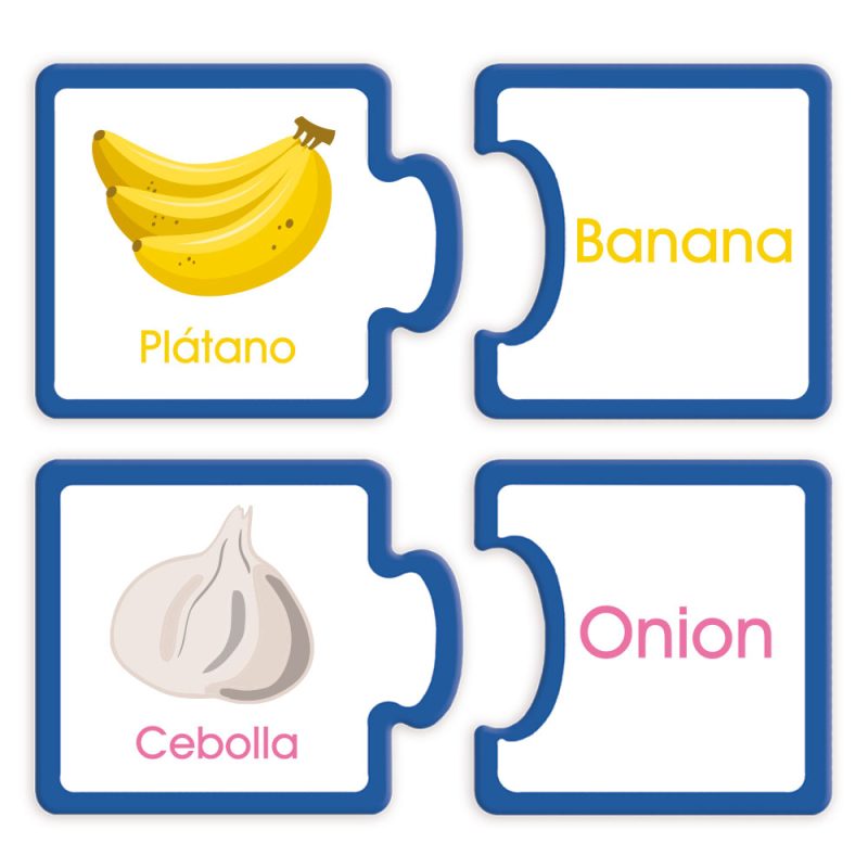 Match Frutas y Verduras Bilingüe