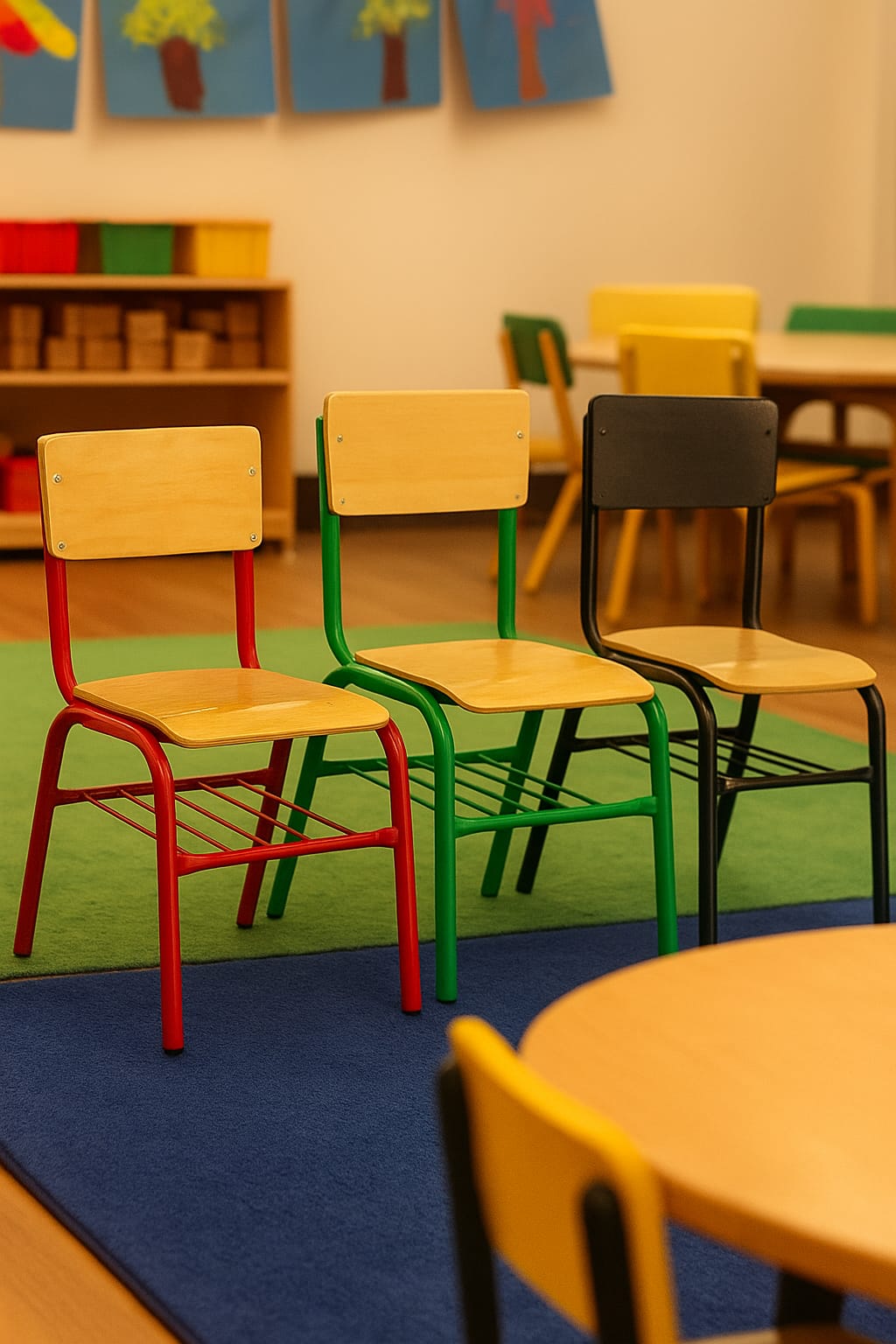 SILLA BINARIA TRIPLAY PRIMARIA