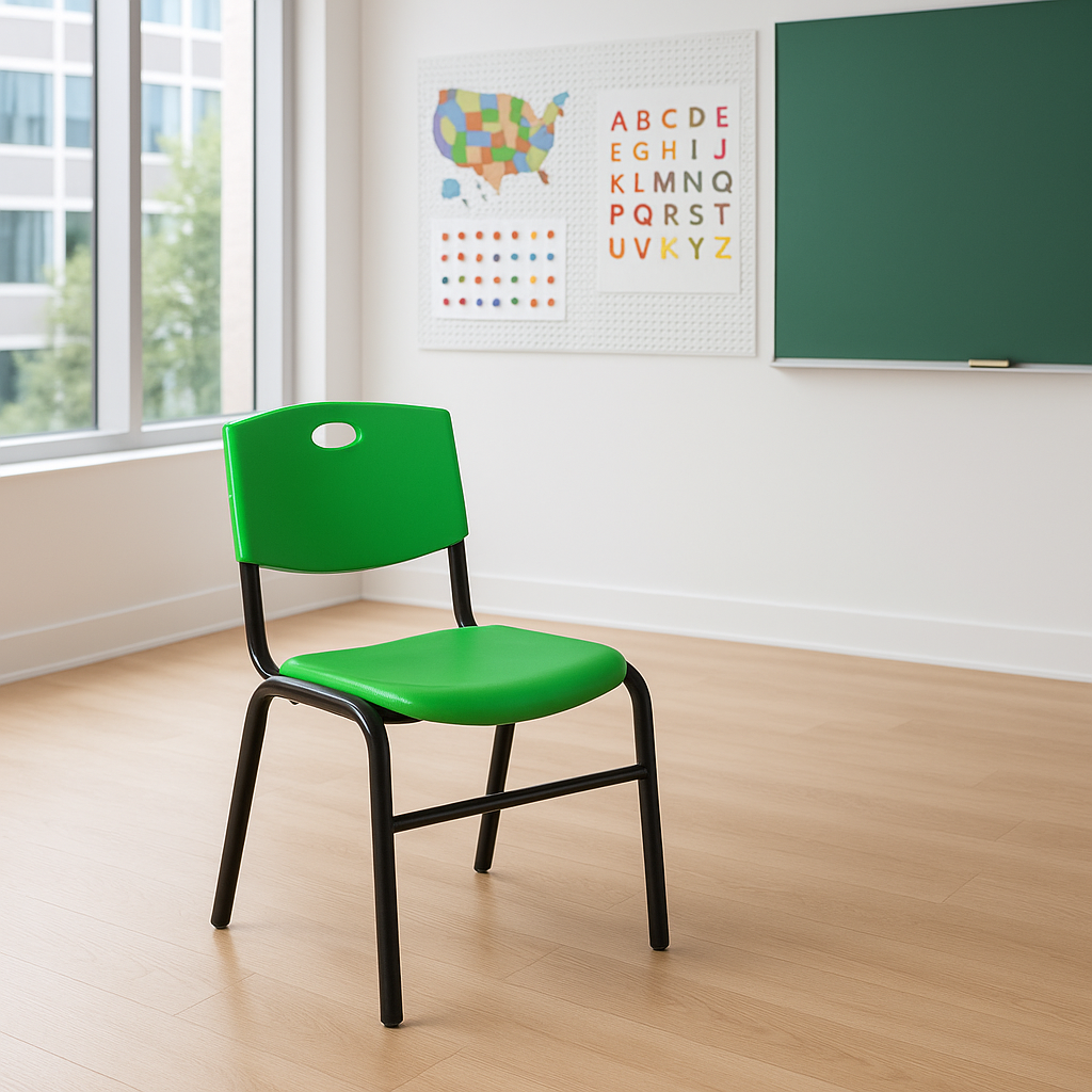 SILLA DE MAESTRO ERGONOMICA POLIPROPILENO