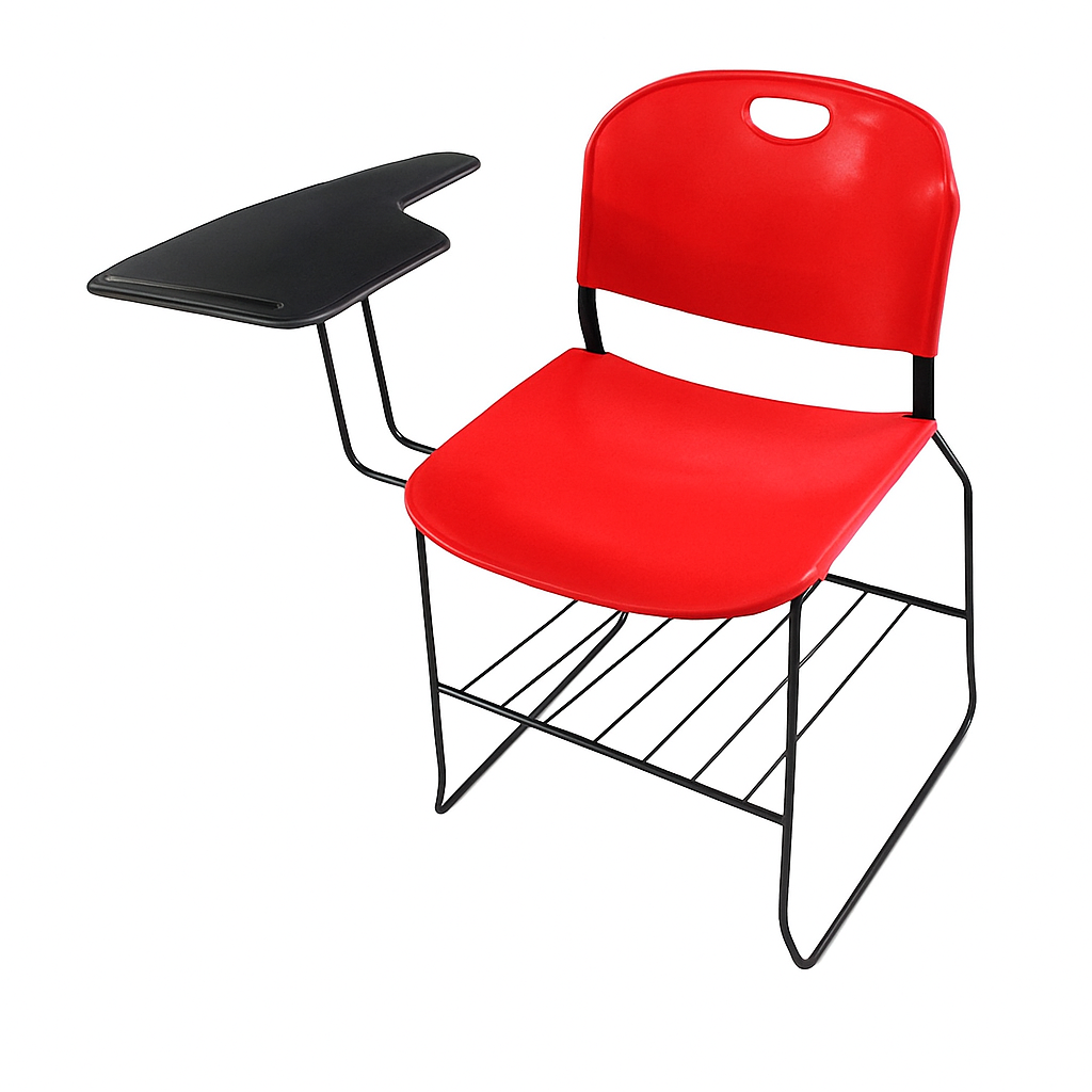SILLA DE ALAMBRON STACK CON PALETA