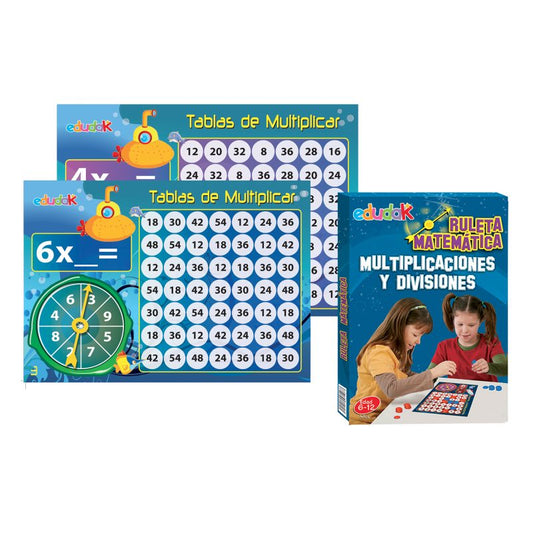 Ruleta Matemática Tablas de Multiplicar